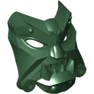 Lego Large Figure Mask, Ogrum / Dark Green