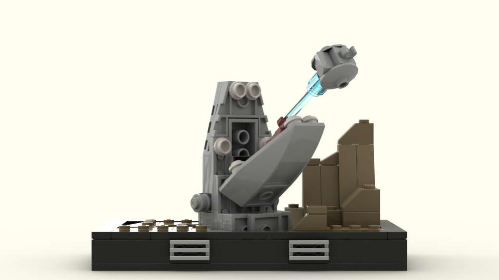 Lego Escape the space slug diorama