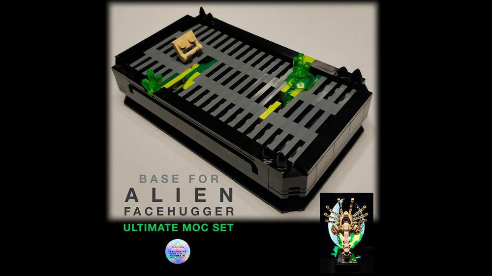 Lego Grid Base for Alien Facehugger Ultimate MOC Set