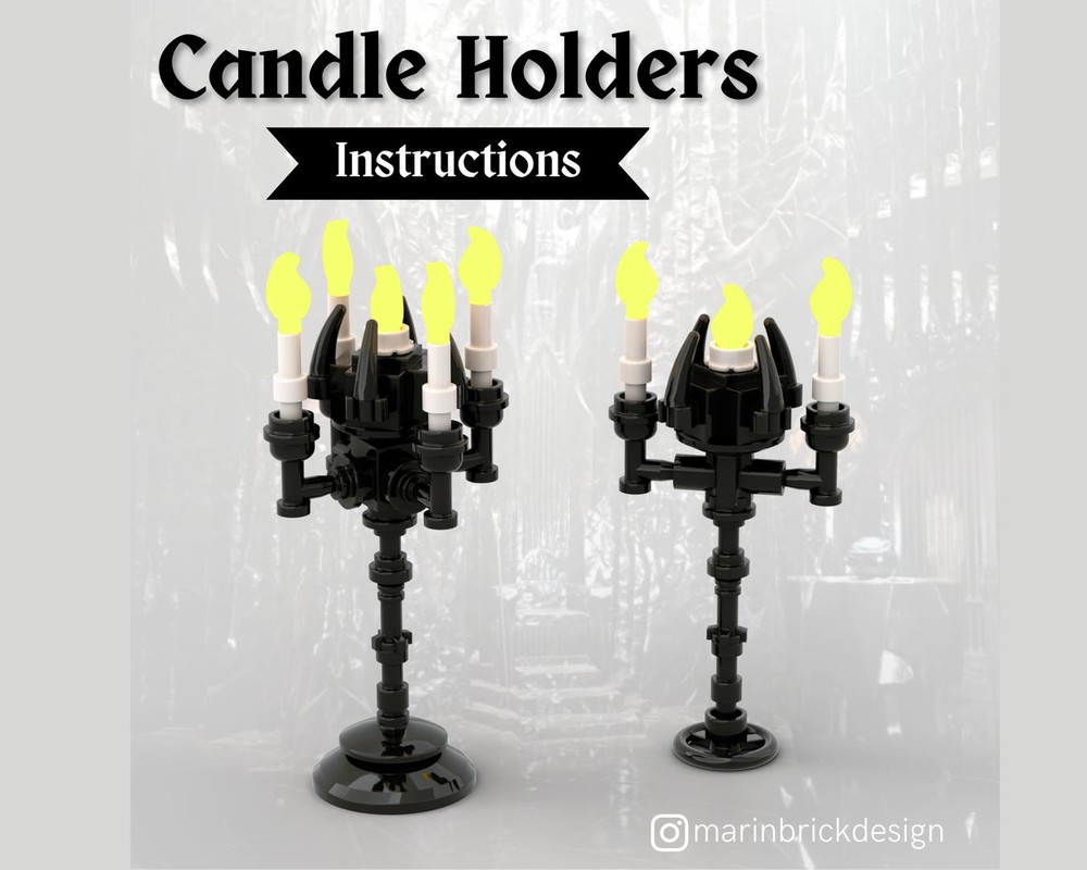 Lego Candle Holder - Lego Castle moc instructions