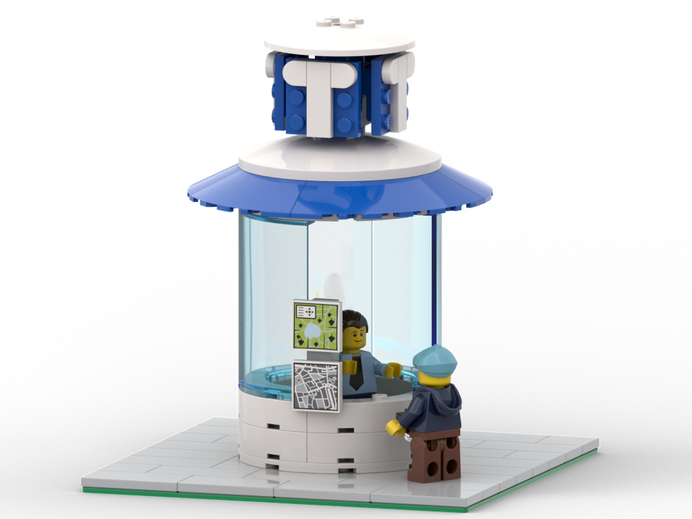 Lego Modular city tourist information booth
