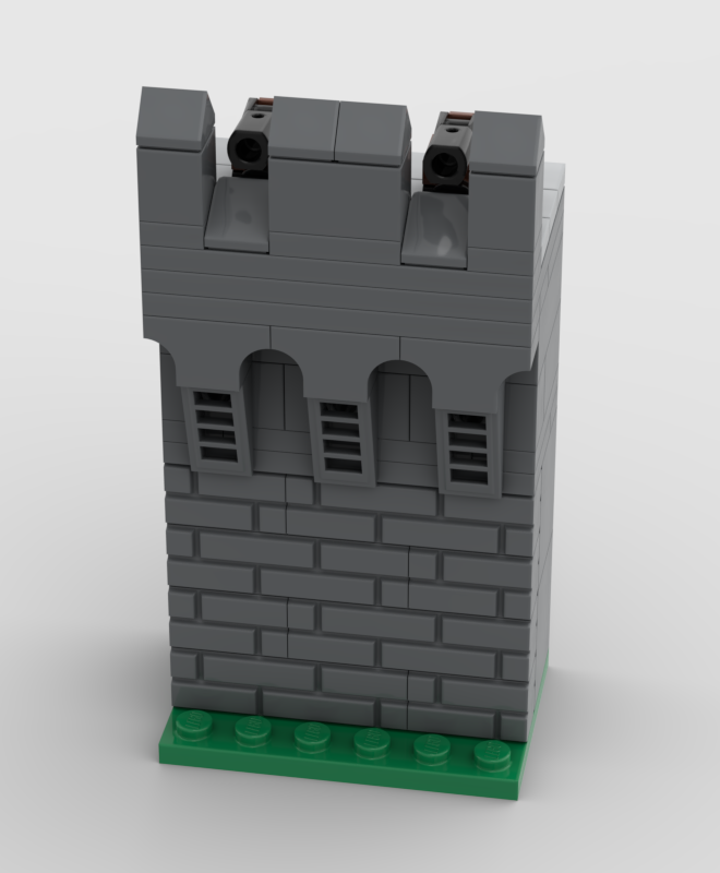 Lego Cannons on the wall