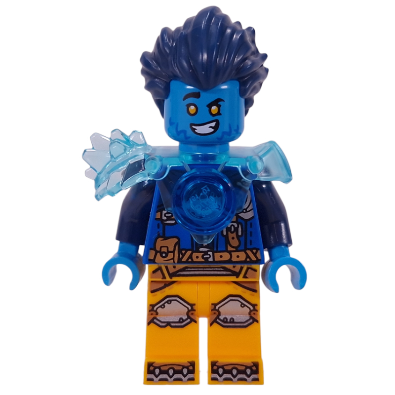 Lego Logan, Trans-Light Blue Shoulder Armor. Tile