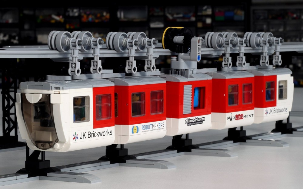 Lego Suspended Train