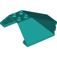 Lego Windscreen 6 x 6 x 2 Canopy / Dark Turquoise