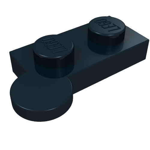 Lego Hinge Plate 1 x 4 Swivel Top [Solid Pin] / Black