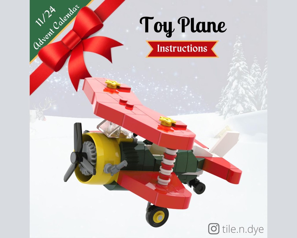 Lego Toy Plane - LEGO CHRISTMAS MOC FREE INSTRUCTIONS