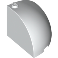 Lego Brick Round Corner 4 x 4 x 3 Quarter Dome Top / White
