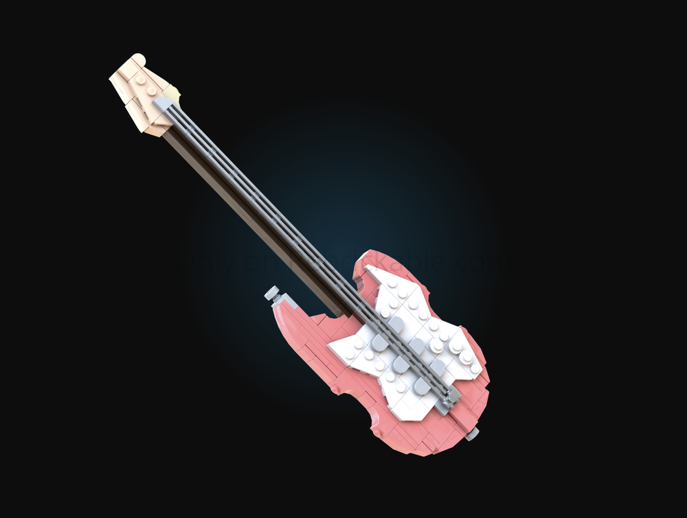 Lego Guitar - coral edition