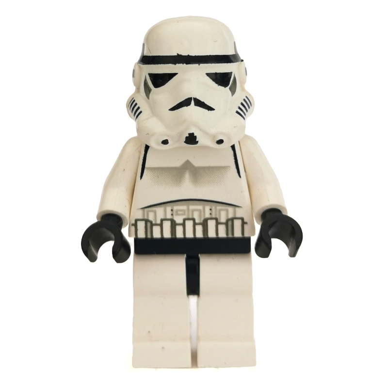 Lego Stormtrooper, Plain Yellow Head, Black Hips