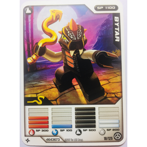 Lego Trading Card, Ninjago Deck #2: 18 - Bytar - North American Version / [No Color/Any Color]