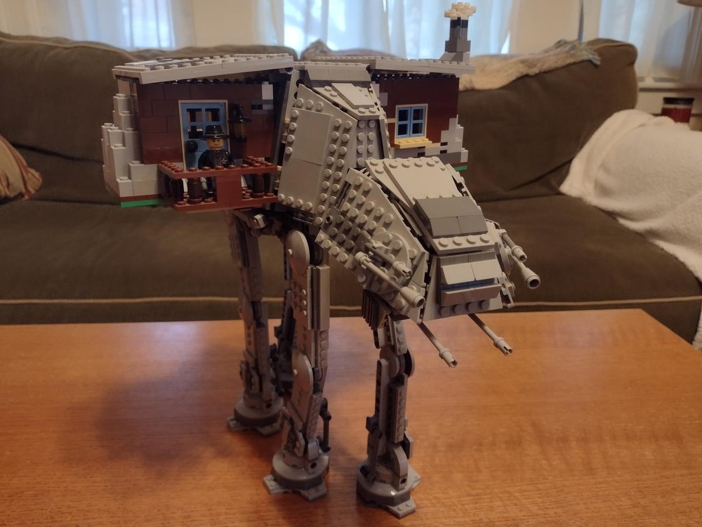 Lego Log Cabin AT-AT expansion