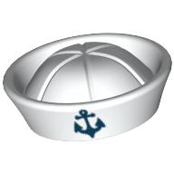 Lego Hat Sailor with Anchor Print