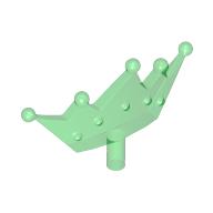 Lego Headwear Accessory Crown / Tiara / Trans-Green