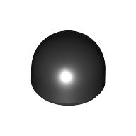 Lego Dome 1 x 1 x 2/3 / Black