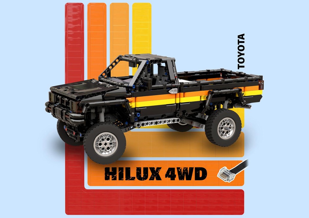 Lego TOYOTA Hilux 4WD Single Cab | Powered Up / Control+ (Black)
