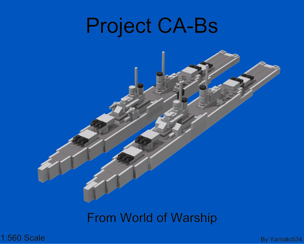 Lego 1:560 Scale USN Project CA-B Cruisers(WOWS)