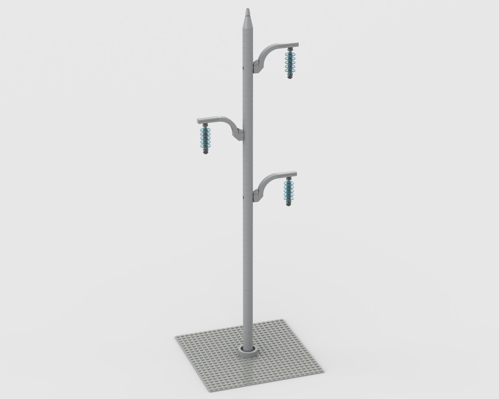 Lego Transmission Tower 03-1 - Single Circuit Monopole