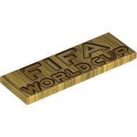 Lego Tile 2 x 6 with 'FIFA WORLDCUP' Print
