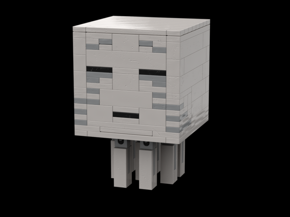 Lego Ghast With Interchangeable Faceplates