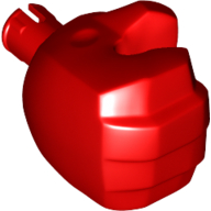 Lego Hand Hulk - Right / Red