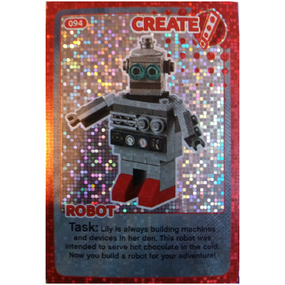 Lego Trading Card, Create The World - Robot (foil)