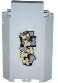 Lego Panel 3 x 3 x 6 Corner Wall without Bottom Indentations with Bricks, 6 Dark Tan Ivy Leaves and Black Spider Pattern (Sticker) - Set 9468
