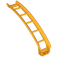Lego Vehicle Track, Roller Coaster Ramp Large Upper Part, 6 Bricks Elevation / Bright Light Orange