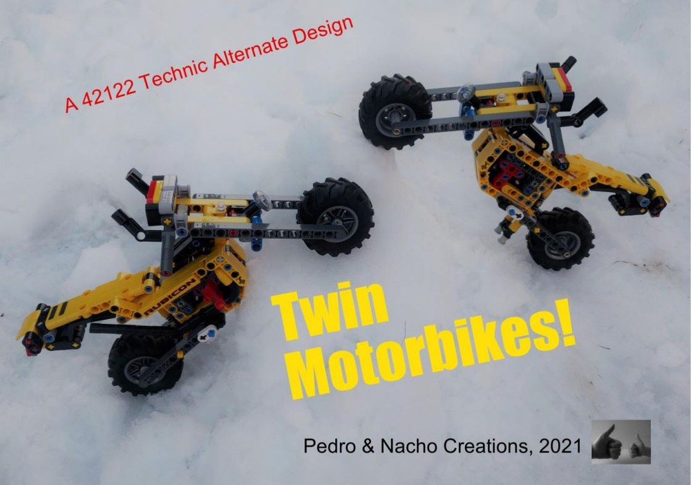 Lego Twin Motorbikes! (42122 Jeep Wrangler)