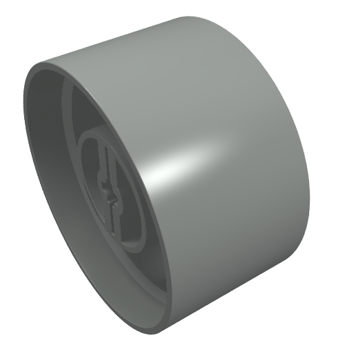Lego Wheel 24 x 43 Technic / Light Gray