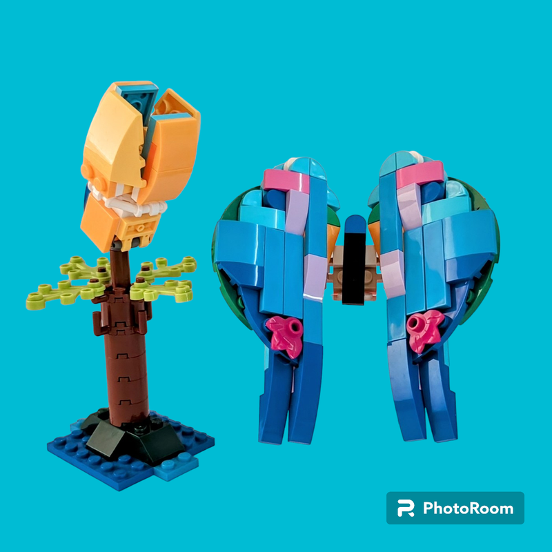 Lego Butterfly and a flower