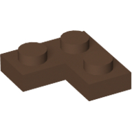 Lego Plate 2 x 2 Corner / Brown