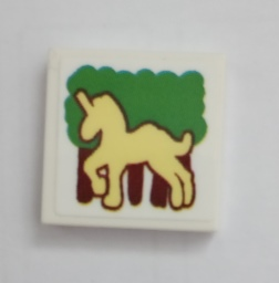 Lego Tile 2 x 2 with Trees and Unicorn Pattern (Sticker) - Set 75980