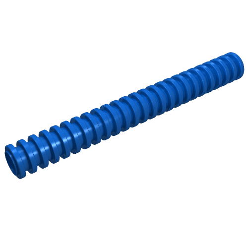 Lego Hose, Ribbed 7mm D. 8L / 6.4cm / Blue