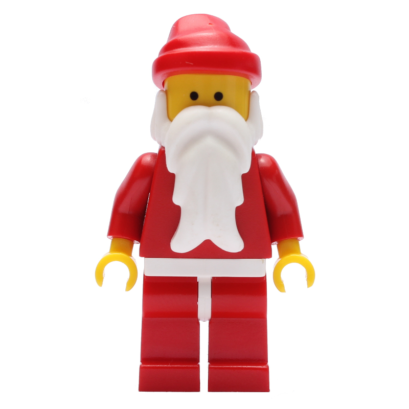 Lego Santa, Plain Red with White Hips