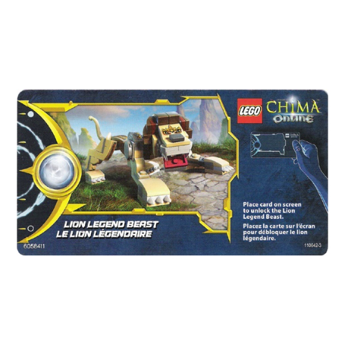 Lego Trading Card, Legends of Chima Online Card - Lion Legend Beast / [No Color/Any Color]