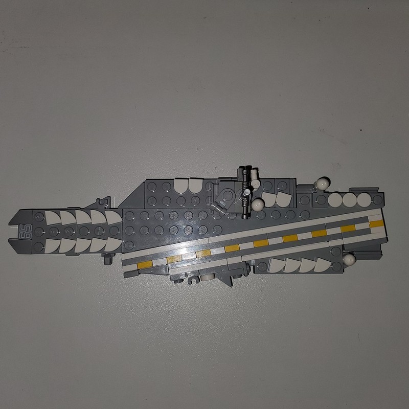 Lego USS Enterprise in micro scale