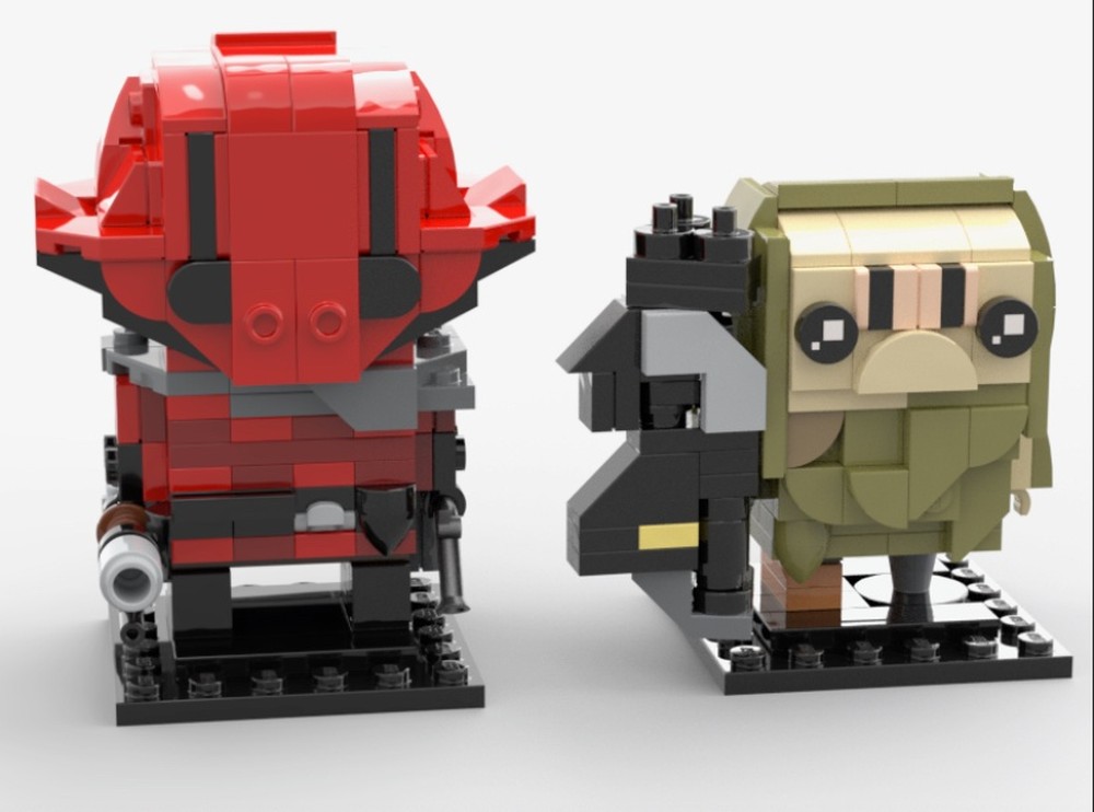 Lego Captain Ithano and Quiggold Brickheadz