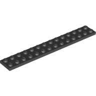 Lego Plate 2 x 14 / Black