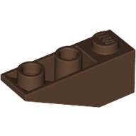 Lego Brick Sloped Inverted 34° 3 x 1 without Internal Stopper / Brown