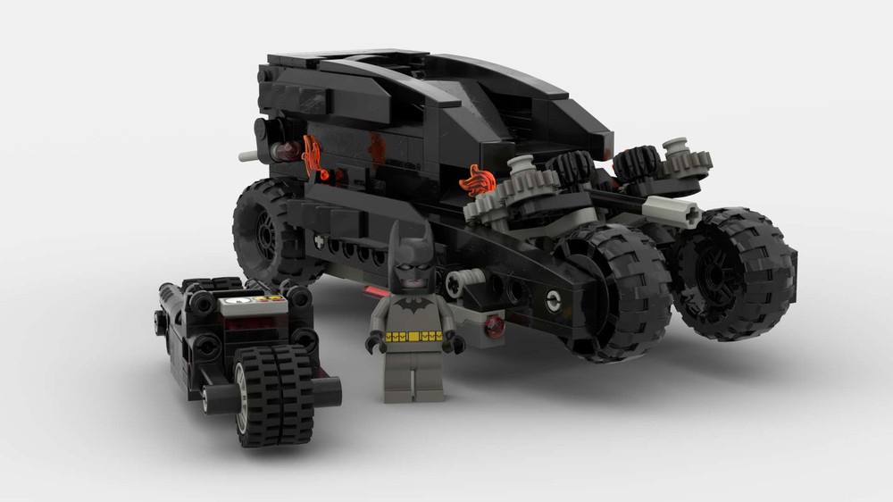 Lego All-New Batmobile with its Batpod
