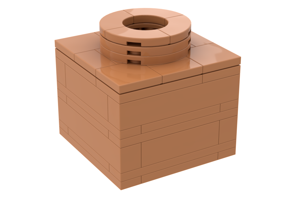 Lego Upscaled 1x1x2/3 Brick/Plate