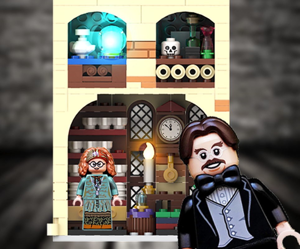 Lego Minifigure Display Case - Divination & Charms Classrooms