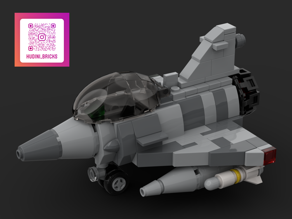 Lego Mirage 2000 chibi scale jet