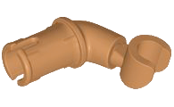 Lego Arm with Technic Pin with Medium Nougat Hand