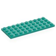 Lego Plate 4 x 10 / Dark Turquoise