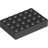 Lego Brick 4 x 6 / Black