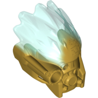 Lego Large Figure Mask of Ice (Unity) with Marbled Trans-Light Blue Pattern