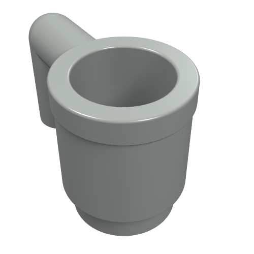 Lego Equipment Cup / Mug [Plain] / Light Gray