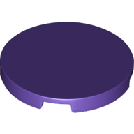 Lego Tile Round 3 x 3 / Dark Purple